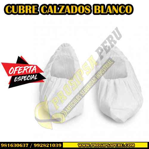 CUBRE CALZADO DESCARTABLE BLANCO