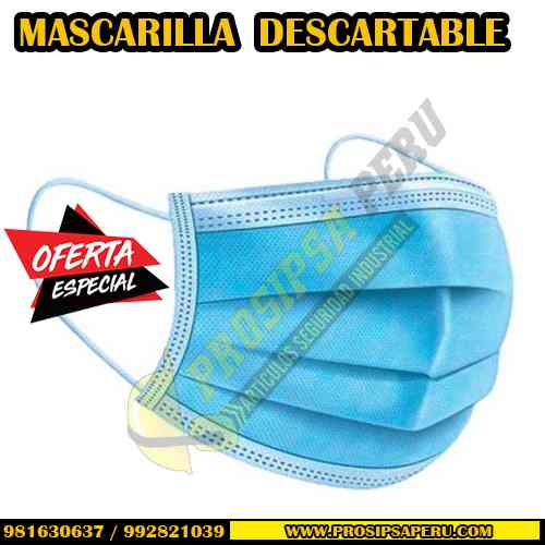 MASCARA DESCARTABLE NACIONAL 50 UNIDADES