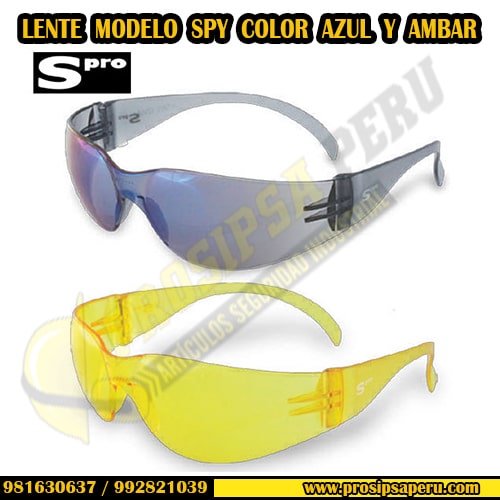 LENTES MODELO SPY COLOR AZUL Y AMBAR