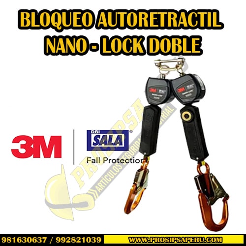 BLOQUE AUTORETRACTIL NANO-LOK™ DOBLE