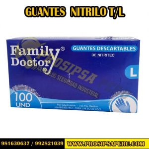 GUANTES DE NITRILO FAMILY DOCTOR TALLA L
