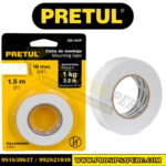 Cinta doble contacto de 19 mm x 1.5 m, Pretul
