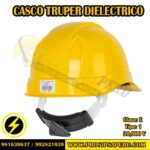Casco dielectrico, ajuste Rachet, amarillo, Truper